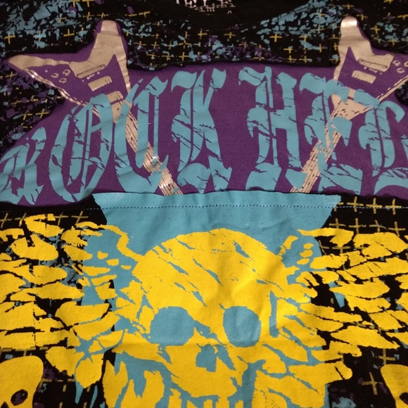 Delf Trading Imperious 4XL/5XL  T-shirt Skull Crossbones Cryptic Metallic - Picture 9 of 11